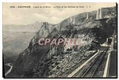 Ansichtskarte AK Dauphine Ligne de la Mure La Voie et les Abimes du Drac