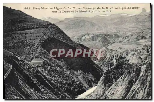 Cartes postales Dauphine Ligne de la Mure. Passage de la Rivoire et le Mont Aiguille