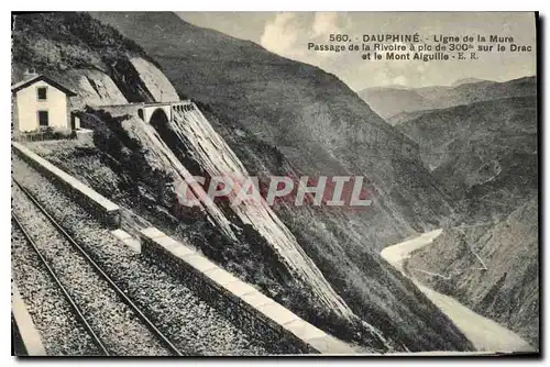 Cartes postales Dauphine Ligne de la Mure. Passage de la Rivoire et le Mont Aiguille