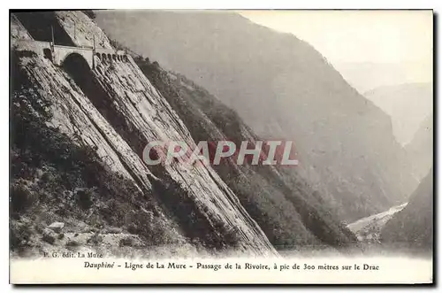 Cartes postales Dauphine Ligne de la Mure Passage de la Rivoire sur le Drac