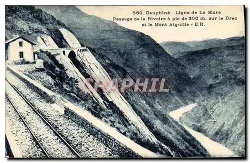 Ansichtskarte AK Dauphine Ligne de la Mure. Passage de la Rivoire sur le Drac et le Mont Aiguille