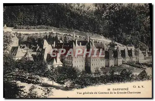 Cartes postales Dauphine Vue generale du Couvent de la Grande Chartreuse