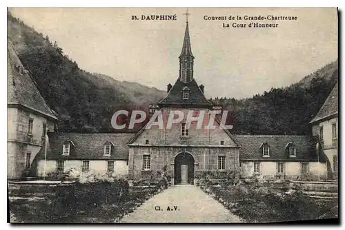 Cartes postales Dauphine Couvent de la Grande Chartreuse Le cour d'Honneur