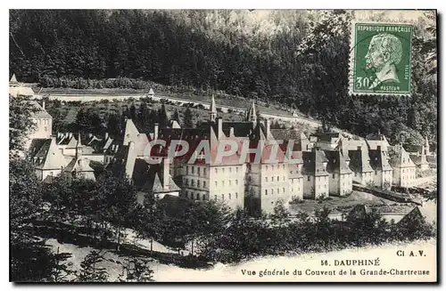 Cartes postales Dauphine Vue generale du Couvent de la Grande Chartreuse