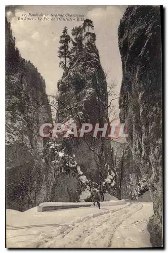 Cartes postales Route de la Grande Chartreuse En Hiver Le Pic d'Oeillette