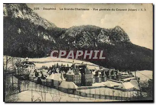 Ansichtskarte AK Dauphine La Grande Chartreuse Vue generale du Couvent (hiver)