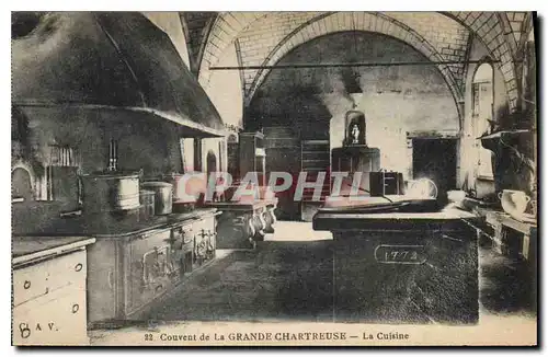 Ansichtskarte AK Couvent de la Grande Chartreuse La Cuisine