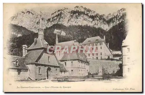 Cartes postales La Grande Chartreuse Cour d'Entree du Couvent