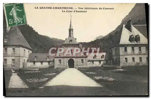 Cartes postales La Grande Chartreuse Vue Interieure du Couvent Le Cour d'Honneur