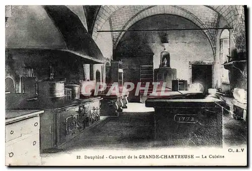 Cartes postales Dauphine Couvent de la Grande Chartreuse La Cuisine