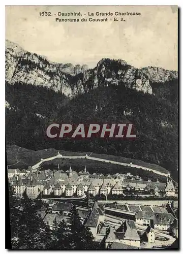 Cartes postales Dauphine La Grande Chartreuse Panorama du Couvent