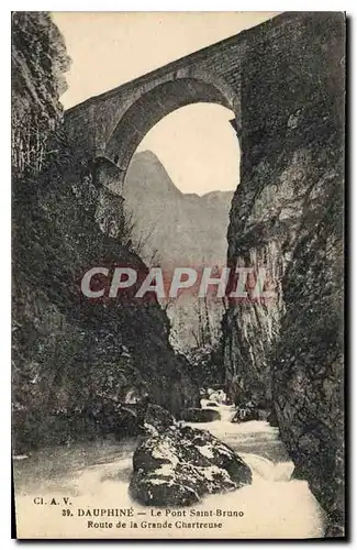 Cartes postales Dauphine Le Pont Saint Bruno Route de la Grande Chartreuse