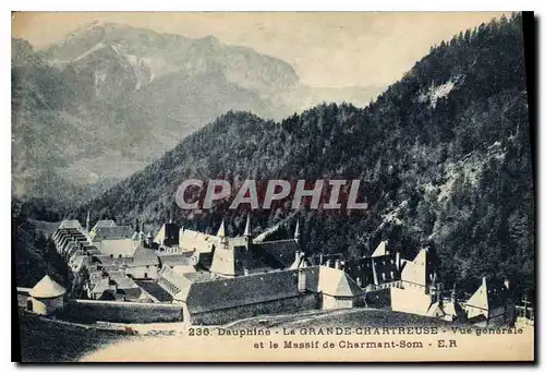 Ansichtskarte AK Dauphine La Grande Chartreuse vue generale et le Massif de Charmant Som