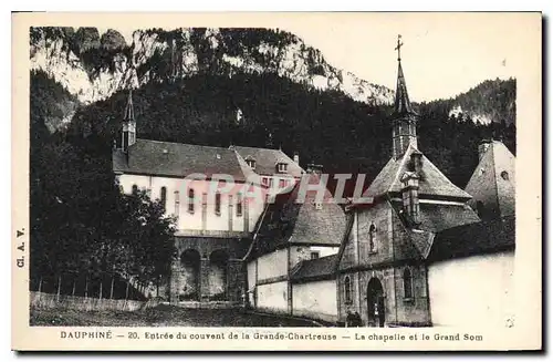 Ansichtskarte AK Dauphine Entree du couvent de la Grande Chartreuse La Chapelle et le Grand Som
