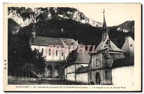 Cartes postales Dauphine Entree du couvent de la Grande Chartreuse La Chapelle et le Grand Som