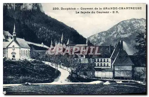 Cartes postales Dauphine Couvent de la Grande Chartreuse La Facade du couvent