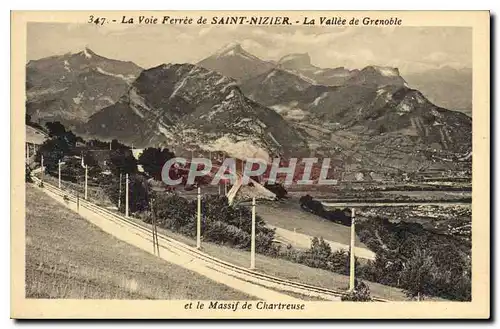 Ansichtskarte AK La Voie Ferree de Saint Nizier La Vallee de Grenoble et le Massif de Chartreuse