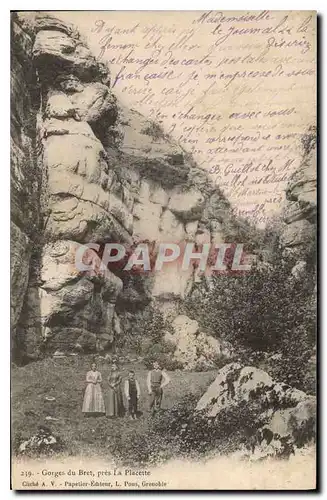 Cartes postales Gorges du Bret pres La Placette