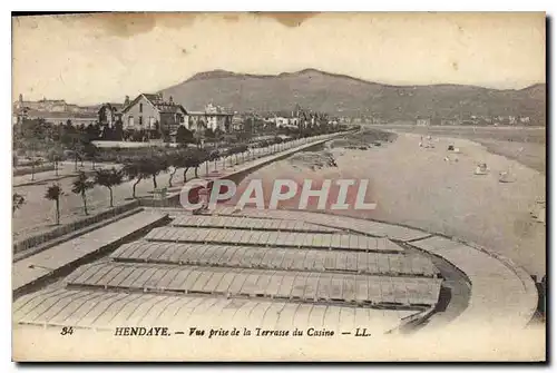 Ansichtskarte AK Hendaye Vue prise de la Terrase du Casino