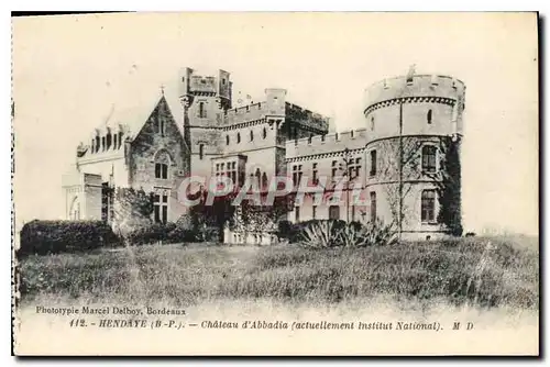 Cartes postales Hendaye Chateau d'Abbadia (actuellement Institut National)