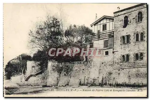 Ansichtskarte AK Hendaye Maison de Pierre Loti et Remparts Camino