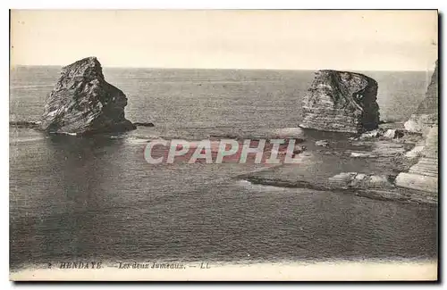 Ansichtskarte AK Hendaye Les deux Jumeaux