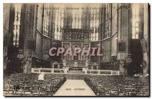 Ansichtskarte AK Perpignan Interieur de la Cathedrale