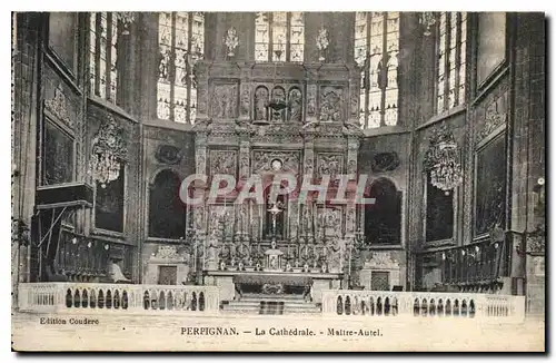 Cartes postales Perpignan La Cathedrale Maitre Autel