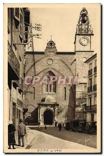 Cartes postales Perpignan La Cathedrale (facade)