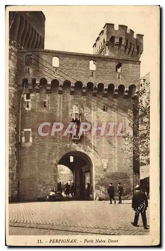 Ansichtskarte AK Perpignan Porte Notre Dame