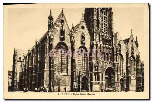 Cartes postales Lille Eglise Saint Maurice