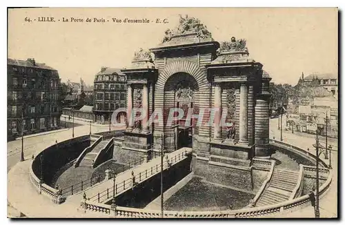 Ansichtskarte AK Lille La Porte de Paris Vue d'ensemble