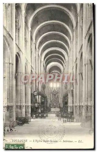 Ansichtskarte AK Toulouse L'Eglise Saint Senin Interieur