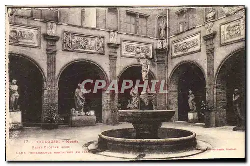 Cartes postales Toulouse Musee Petit Cloitre