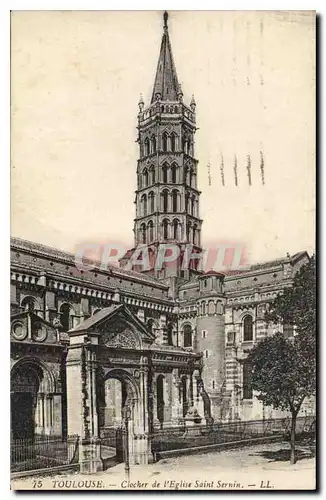 Cartes postales Toulouse Clocher de l'Eglise Saint Semin