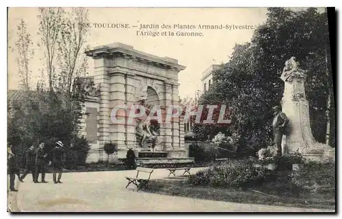 Cartes postales Toulouse Jardin des Plantes Arman sylvestre l'Ariege et la Garonne