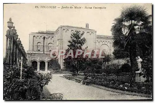 Cartes postales Toulouse Jardin du Musee Statue Vestrepalin