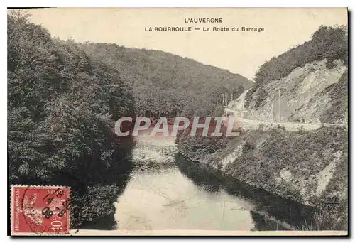 Cartes postales La Bourboule Route du Barrage