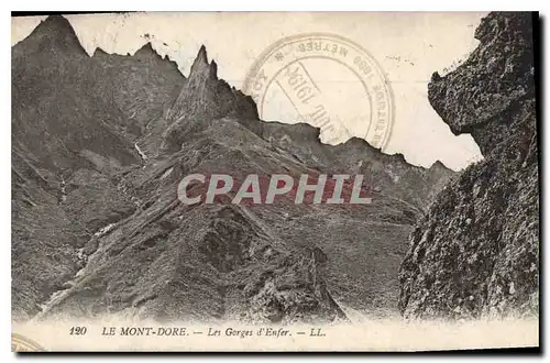 Cartes postales Le Mont Dore Les Gorges d'Enfer