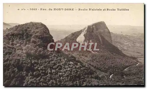 Cartes postales Le Mont Dore Roche Malviale et Roche Tulliese