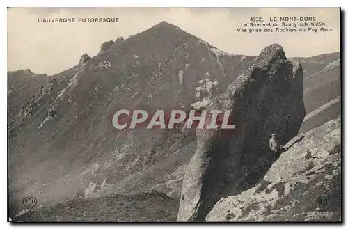 Ansichtskarte AK Le Mont Dore Le Sommet du Sancy vue prise des Rochers du Puy Gros