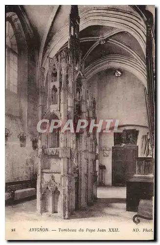 Cartes postales Avignon Tombeau du Pape Jean XXII
