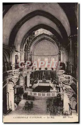 Cartes postales Cathedrale d'Avignon La Nef