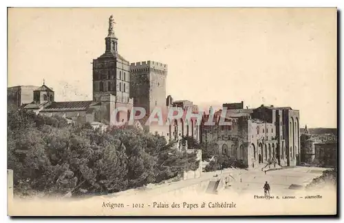 Cartes postales Avignon Palais des Papes et Chatedrale
