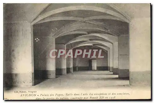 Cartes postales Avignon Palais des Papes Salle dans l'aile des receptions et des conclaves