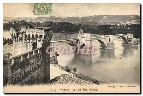 Cartes postales Avignon Le Pont Saint Benezet