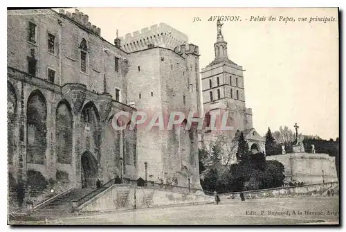 Cartes postales Avignon Palais des Papes vue principale