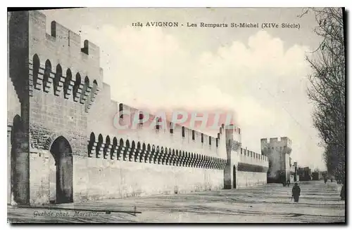 Cartes postales Avignon Les Remparts St Michel (XIV siecle)