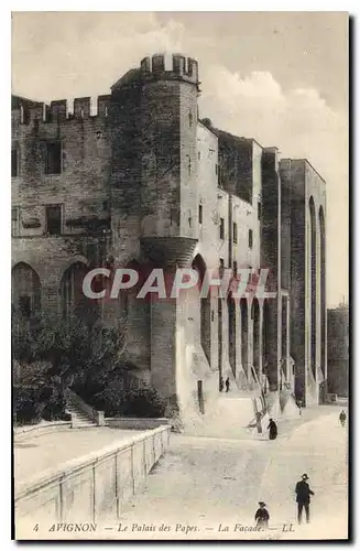 Cartes postales Avignon Le Palais des Papes La Facade