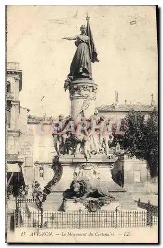 Ansichtskarte AK Avignon Le Monument du Centenaire Lion